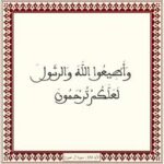 وأطيعوا الله والرسول لعلكم ترحمون