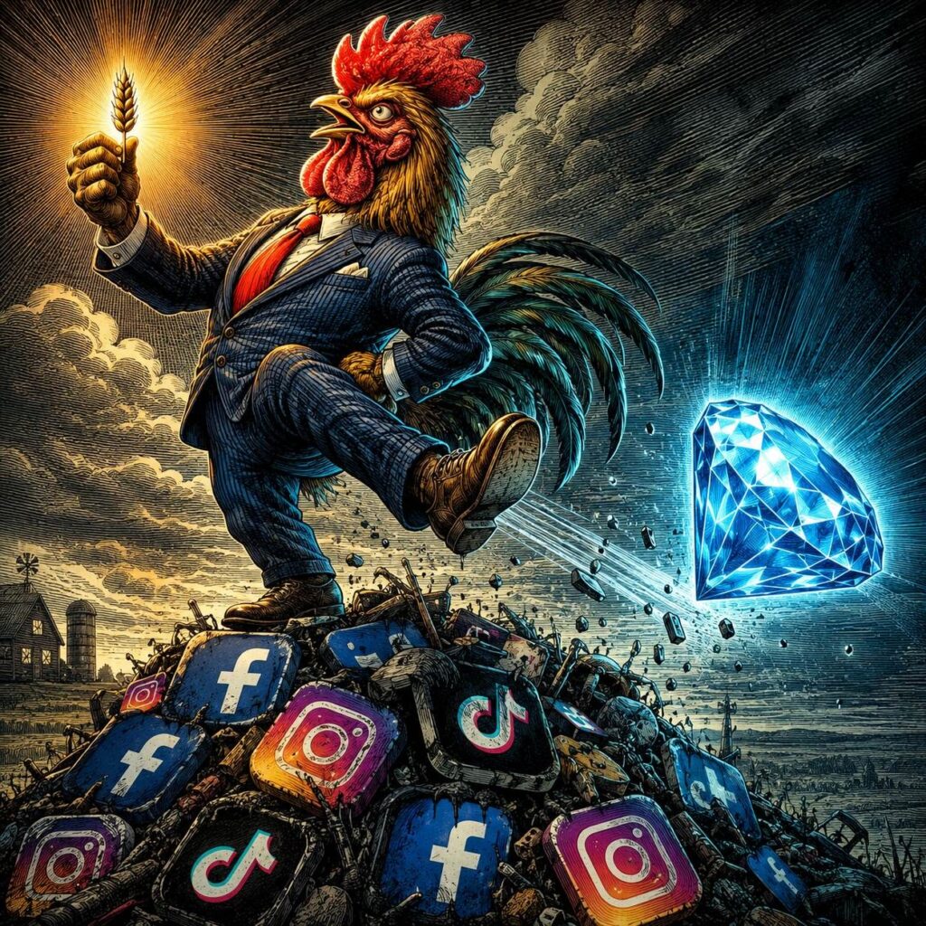 الديك والحجر الكريم